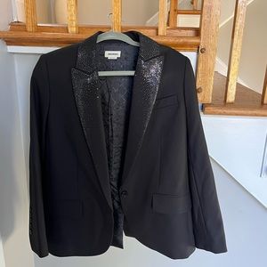 ZADIG & VOLTAIRE Viking Strass Lapel Blazer